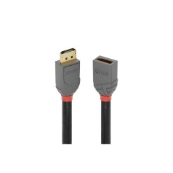 Lindy 3m DisplayPort 1.4 Extension Cable, Anthra Line