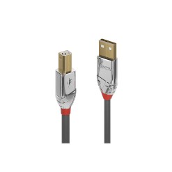 Lindy 0.5m USB 2.0 Type A to B Cable, Cromo Line