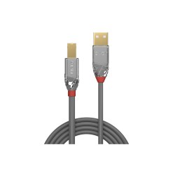 Lindy 5m USB 2.0 Type A to B Cable, Cromo Line - image 2