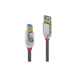 Lindy 5m USB 3.0 Type A to B Cable, 5Gbps, Cromo Line