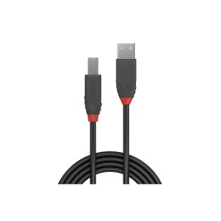 Lindy 0.2m USB 2.0 Type A to B Cable, Anthra Line - image 2
