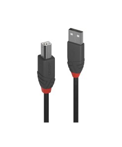 Lindy 3m USB 2.0 Type A to B Cable, Anthra Line