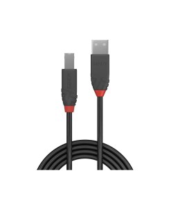 Lindy 7.5m USB 2.0 Type A to B Cable, Anthra Line