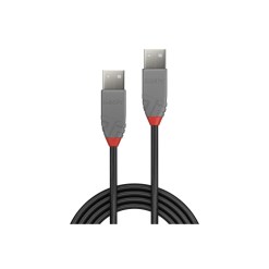 Lindy 1m USB 2.0 Type A to A Cable, Anthra Line - image 2