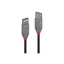 Lindy 5m USB 2.0 Type A Extension Cable, Anthra Line