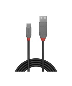 Lindy 0.2m USB 2.0 Type A to Micro-B Cable, Anthra Line