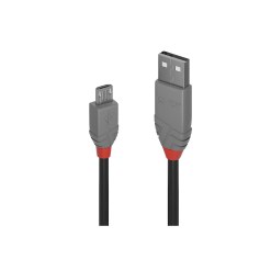 Lindy 5m USB 2.0 Type A to Micro-B Cable, Anthra Line