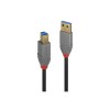 Lindy 5m USB 3.2 Type A to B Cable, 5Gbps, Anthra Line