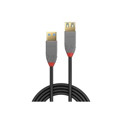 Lindy 0.5m USB 3.2 Type A Extension Cable, 5Gbps, Anthra Line - image 2