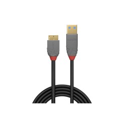 Lindy 1m USB 3.2 Type A to Micro-B Cable, 5Gbps, Anthra Line - image 2