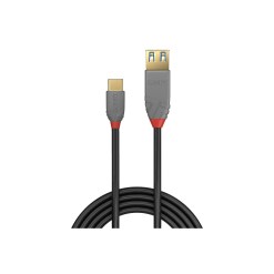 Lindy 0.15m USB 3.2 Type C to A Adapter Cable, 10Gbps, Anthra Line - image 2