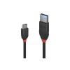 Lindy 1m USB 3.2 Type A to C Cable, 10Gbps, Black Line