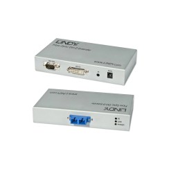 Lindy 300m Fibre Optic DVI-D Single Link, RS232 Extender