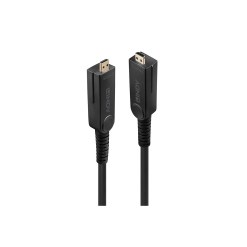 Lindy 10m Fibre Optic Hybrid Micro-HDMI 18G Cable with Detachable HDMI and DVI Connectors - image 3