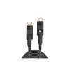 Lindy 40m Fibre Optic Hybrid Mini DisplayPort 1.4 Cable with Detachable DP Connectors