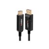 Lindy 30m Fibre Optic Hybrid DisplayPort 1.2 to HDMI 18G Cable