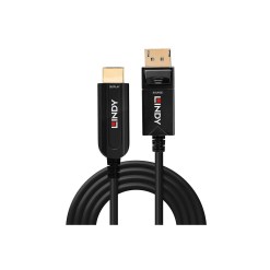 Lindy 50m Fibre Optic Hybrid DisplayPort 1.2 to HDMI 18G Cable - image 2