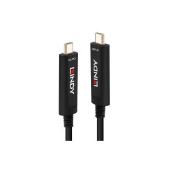 Lindy 15m Fibre Optic Hybrid USB Type C Cable, Audio / Video Only