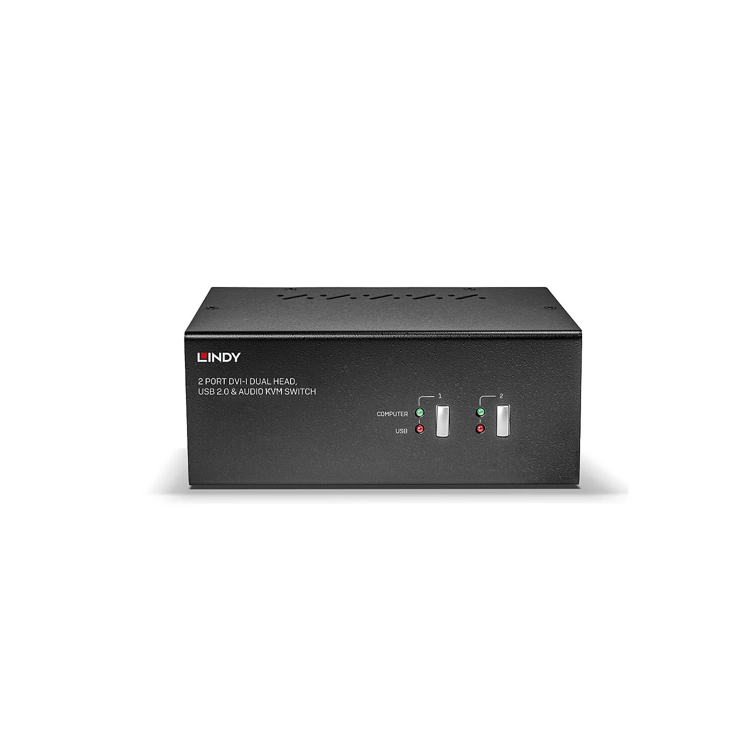 Lindy 2 Port Dual Head Single Link DVI-I KVM Switch Pro with TTU - image 3