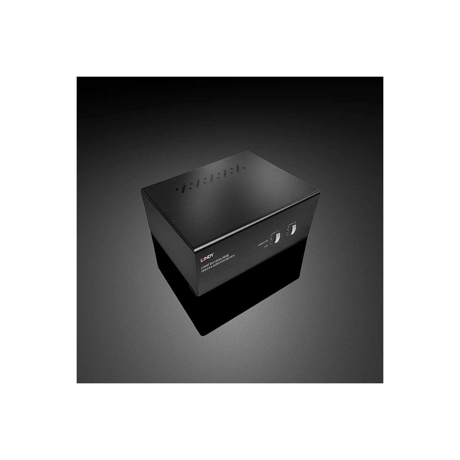 Lindy 2 Port Dual Head Single Link DVI-I KVM Switch Pro with TTU - image 5