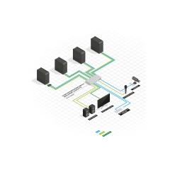 Lindy 4 Port KVM Switch Pro USB 2.0, DisplayPort 1.2 with TTU