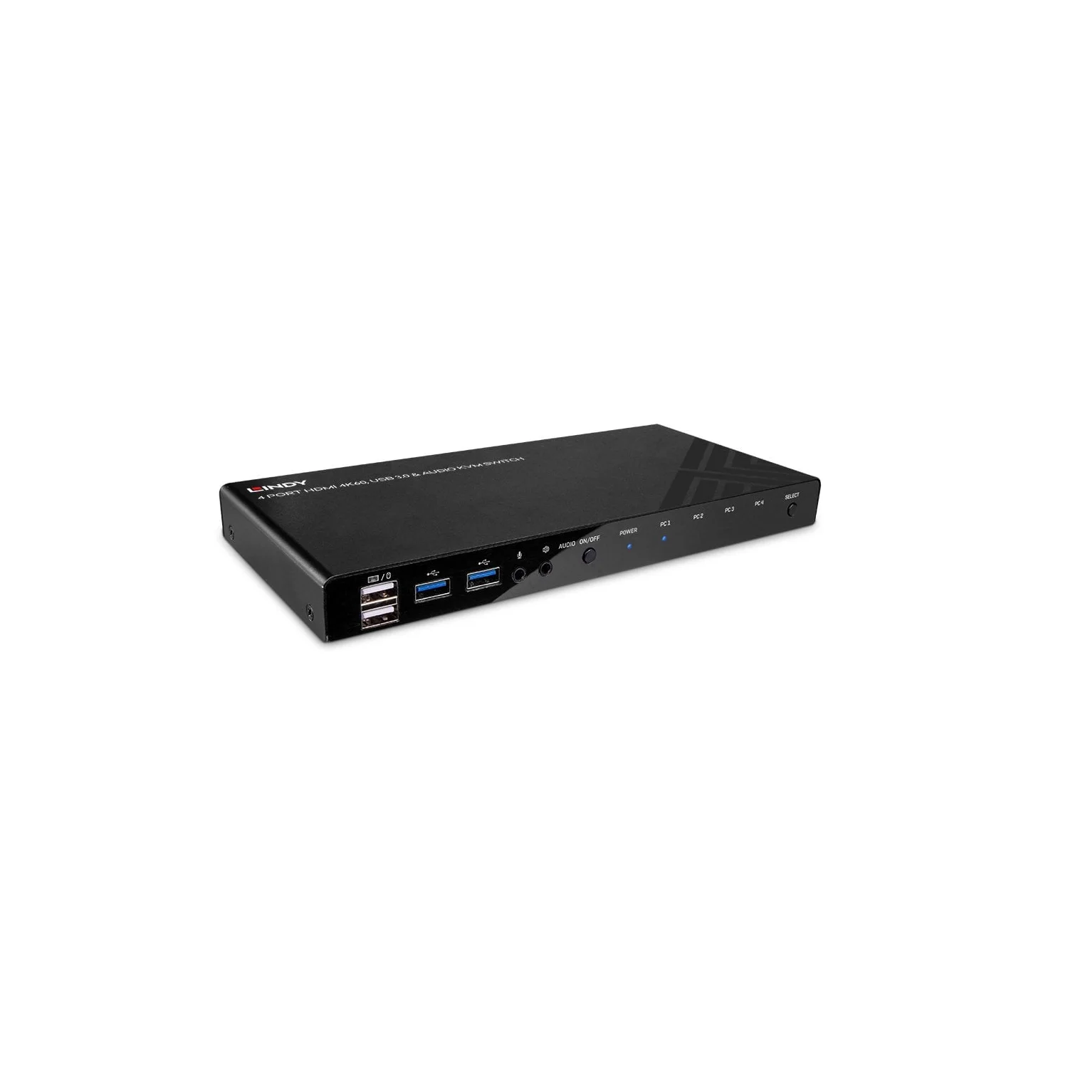 Lindy 4 Port HDMI 4K60, USB 3.0 and Audio KVM Switch