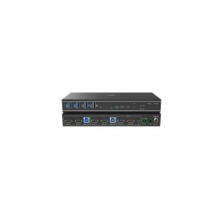 Lindy 2 Port Dual Head HDMI 4K60, USB 3.0 KVM Switch - image 4