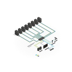 Lindy 8 Port DVI-I Single Link, USB 2.0 and Audio KVM Switch Pro - image 3