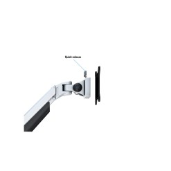 Multibrackets M VESA Gas Lift Arm Dual Side by Side Silver - image 10