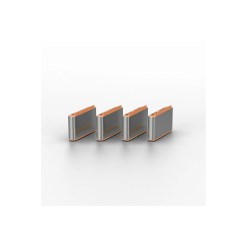 Lindy USB Type C Port Blocker Key - Pack of 4 Blockers, Orange - image 2
