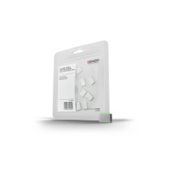 Lindy USB Type C Port Blockers (Without Key) - Pack of 10, Green