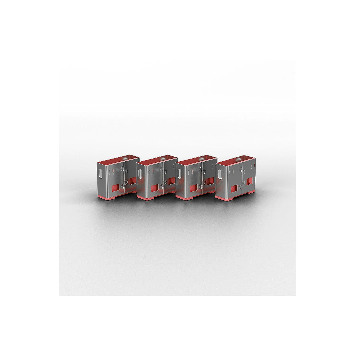 Lindy USB Port Blocker - Pack of 4, Colour Code: Pink - image 2
