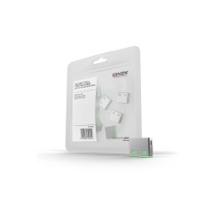 Lindy USB Port Blocker (without key) - Pack of 10, Colour Code: Green
