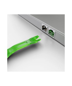 Lindy 10 x RJ-45 Port Blockers with Key, Green