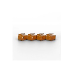 Lindy 20 x RJ-45 Port Blockers (without key), Orange - image 2