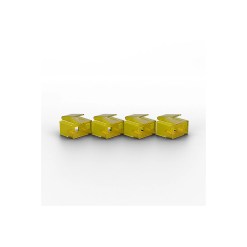 Lindy 10 x RJ-45 Port Blockers with Key, Yellow - image 2