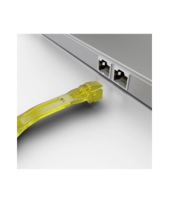 Lindy 10 x RJ-45 Port Blockers with Key, Yellow