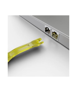 Lindy 10 x RJ-45 Port Blockers with Key, Yellow