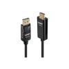Lindy 40916 video cable adapter 2 m HDMI Type A (Standard) DisplayPort Black