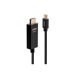 Lindy 3m Active Mini DisplayPort to HDMI Cable with HDR