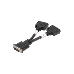 Lindy DMS 59 Male to 2 x DVI-I Female Splitter Cable
