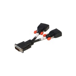 Lindy DMS 59 Male to 2 x VGA Female Splitter Cable