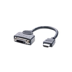 Lindy DVI-D Female to HDMI Male Adapter Cable, 0.2m