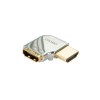 Lindy CROMO HDMI Male to HDMI Female 90 Degree Right Angle Adapter - Right