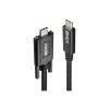 Lindy Dual Screw USB cable USB 3.2 Gen 2 (3.1 Gen 2) 1 m USB C Black