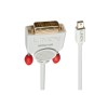 Lindy 1m Mini DisplayPort to DVI Cable, White