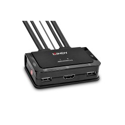 Lindy 2 Port HDMI 4K30, USB 2.0 and Audio Cable KVM Switch