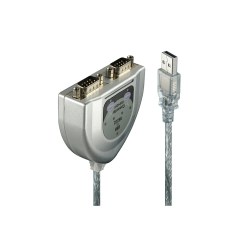 Lindy USB to 2 Port Serial Converter