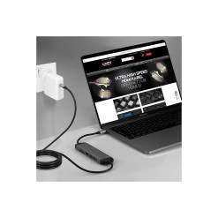 Lindy DST-Micro 140, USB-C Laptop Micro Docking Station with 4K Support and 1.4m 60W Charging Cable - image 5