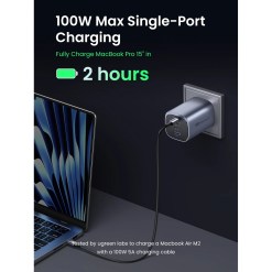 Ugreen NEXODE S 100W GAN CHARGER Mobile computer, Mobile phone, Laptop, Power bank, Tablet, Wearables AC Indoor - image 6